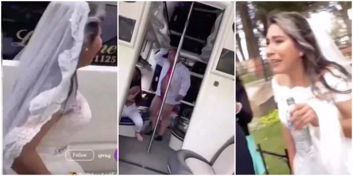 Bride Discovers Groom in Compromising Situation with Two Bridesmaids on Their Wedding Day (Video)