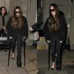 VICTORIA BECKHAM SEEN ON Bolsters AFTER Awful Rec center Mishap (Photographs)