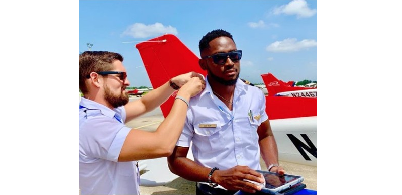 Miracle, a former Big Brother Naija winner, finishes aviation training and becomes a certified pilot.