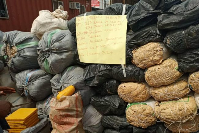 Customs seizes sexual enhancement drugs and Indian hemp valued at N126 million. (Photo included)