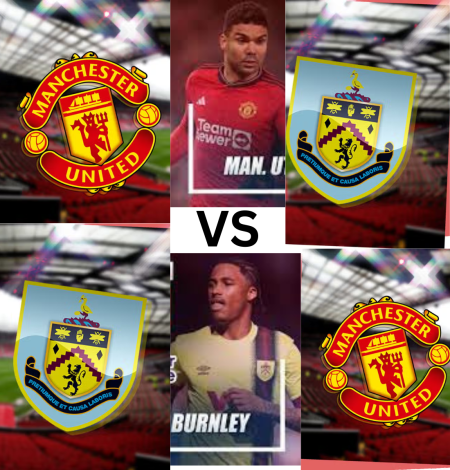 starting lineups for Man Utd vs. Burnley in the 2023–2024 Premier League