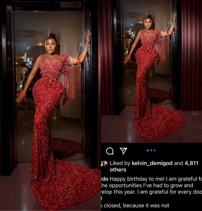 Ini Edo uses beautiful pictures to mark her 42nd birthday.