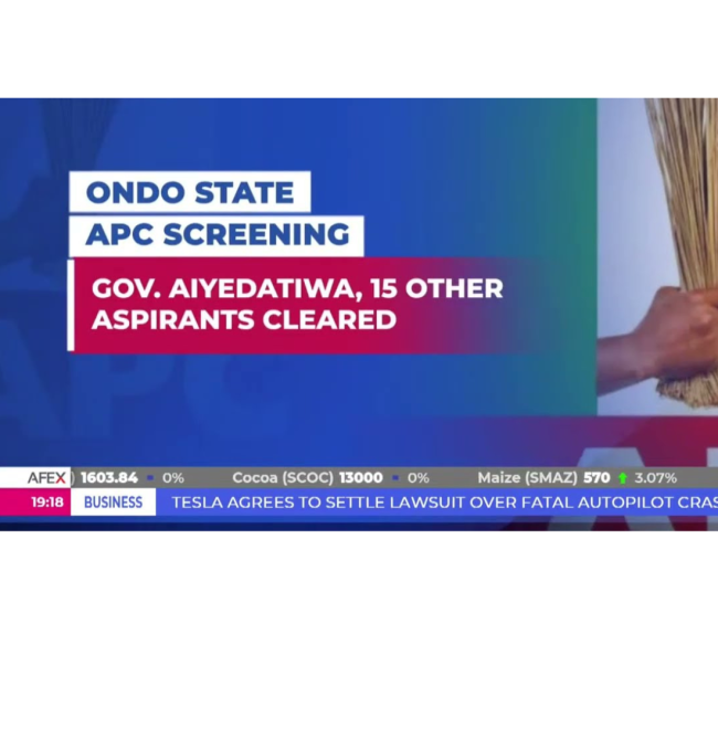 The APC screening committee has given Aiyedatiwa the go-ahead to run for governor of Ondo.