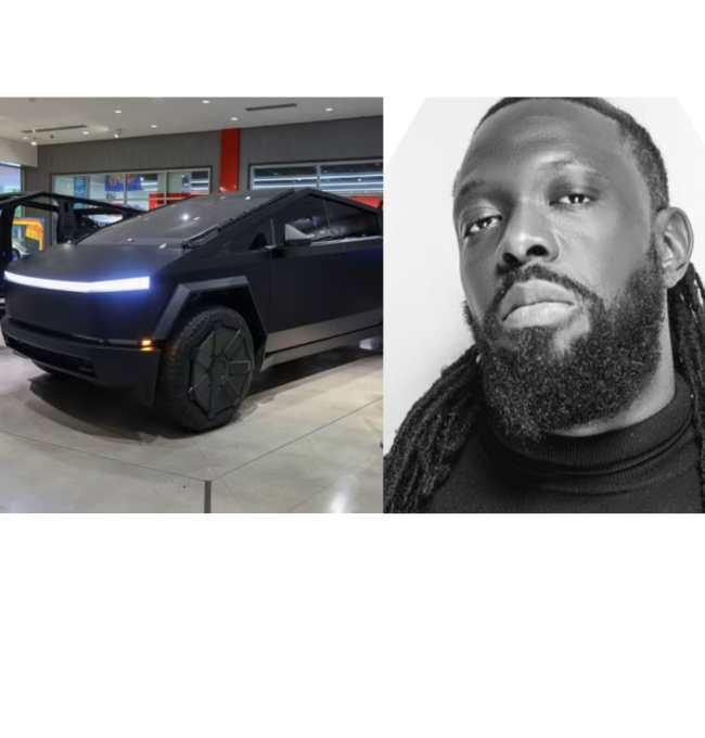Musician Timaya adds a brand-new Tesla Cybertruck to his collection.