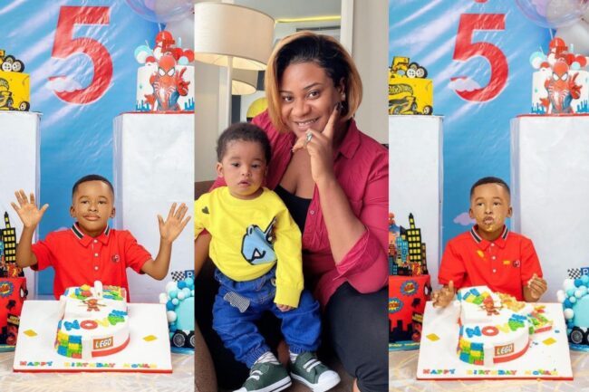 On the occasion of her son's fifth birthday, actress Nkechi Blessing declared, 