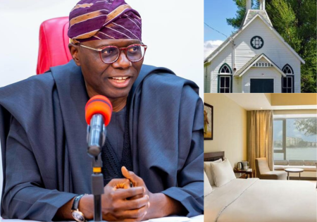 The Lagos government shut 19 hotels and five churches.