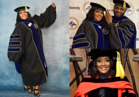 Comedian Helen Paul congratulates BBNaija Miracle on his esteemed Florida University graduation (Video)