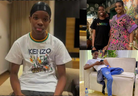 Sola, the baby mother of Wizkid, celebrates her son's 13th birthday.