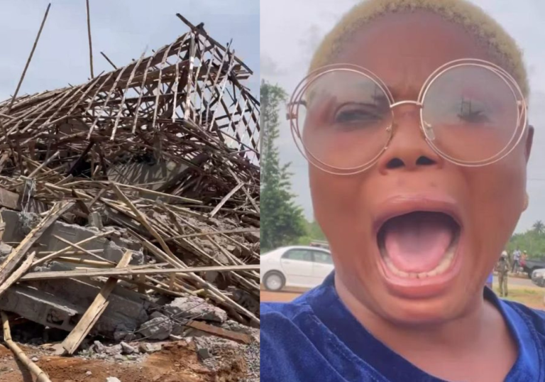 Actress Evan Okoro laments the demolition of her Asaba houses by the Delta State administration.