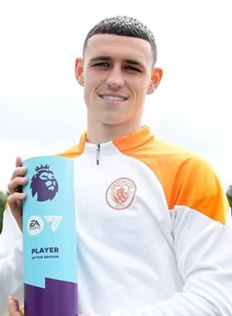 Player of the Year in the Premier League went to Foden.