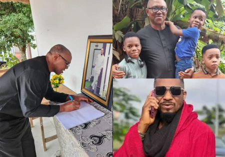 Peter Obi extends his condolences to the late actor's family in Junior Pope