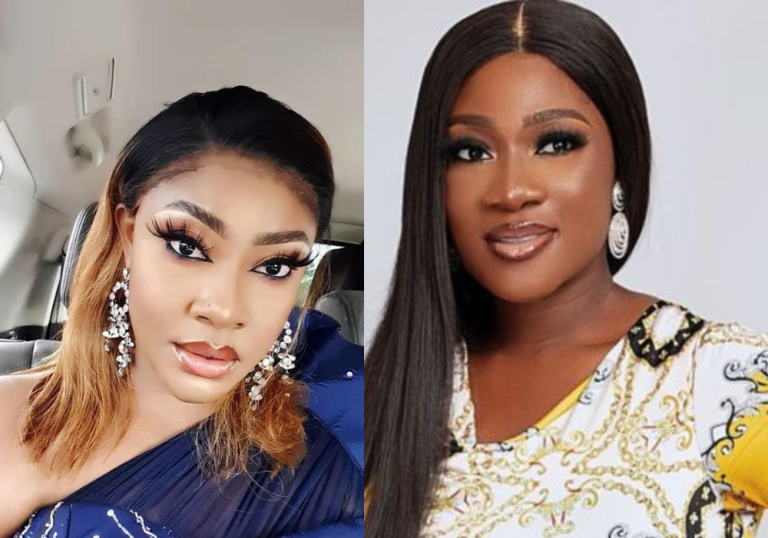 Drama as Mercy Johnson is being dragged by Angela Okorie: 