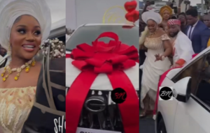 Davido Surprises Chioma With Brand New SUV As Wedding Gift (Video)