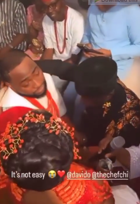 Davido father-in-law prayer video